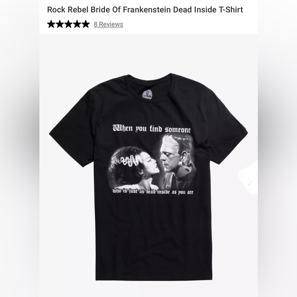 Monsters Rock Rebel Universal Studios ‘When You Find Someone…’ T-shirt Size S.